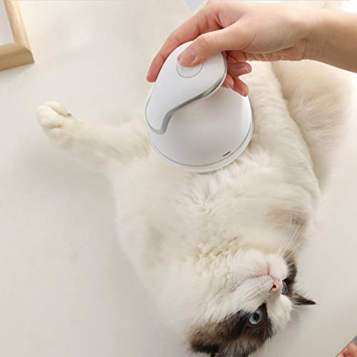 Katzenmassagegerät, USB Wiederaufladbare Aufladung wasserdichte 3D-Kopfmassage Katzen Massagegerät Kopfhaut Massagebürste Kopfmassage Bürste für Haar- und Stressabbau(Weiß) von Jadpes