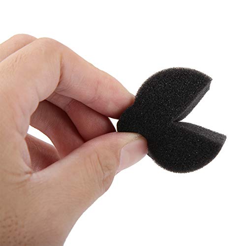 Steckschaum, Blumensteckschaum, Pflanzschwamm, 50pcs Soilless Hydroponic Sponge Pflanzschwämme Sämling Hydroponics Growing System Kit Floristikbedarf für Gewächshaus (Schwarz) von Jadpes