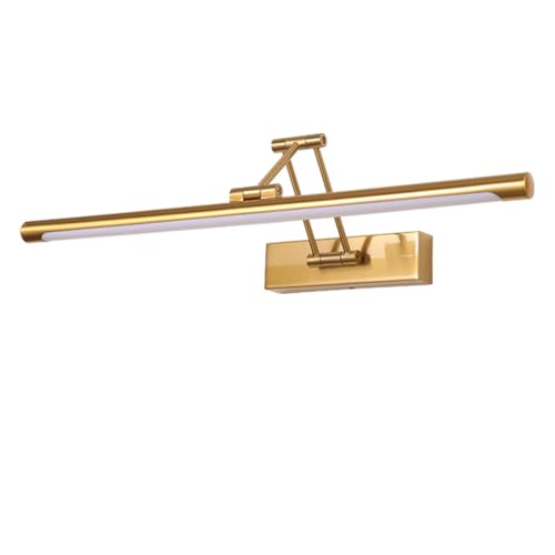 Jadssox Goldene Badezimmerleuchte über dem Spiegel, LED-Schminktischlampe, verstellbare Spiegelfrontbeleuchtung, Moderne Spiegelschranklampen, Bilderleuchten, Ankleidezimmer-Schminktischlampen von Jadssox