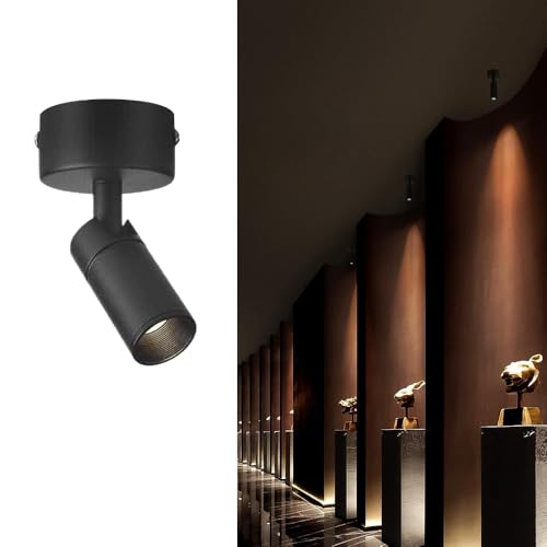 Jadssox LED-Deckenstrahler, verstellbar, flächenbündig montiert, Fokuslampe, 3-W-Beleuchtungssatz mit Fester Schienenführung, drehbare Richtungsstrahler, Akzentleuchte für die Küchengalerie von Jadssox