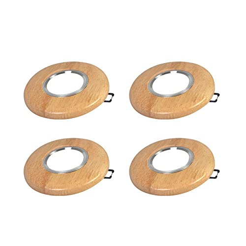 Jadssox LED-Einbaustrahler für den Innenbereich, Deckenstrahler aus Holz, Unterputz-Downlight, 4 Stk. Richtstrahler, Akzentlampen für Galerie, Wohnzimmer, Schlafzimmer, Korridor von Jadssox