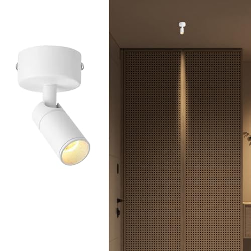 Jadssox Richtungs-Einbaustrahler LED-Deckenstrahler Verstellbare Spots, 350° drehbare Wandschwenklampen Fokussierbare Beleuchtungsvorrichtung Für Wohnzimmer Schlafzimmer Flur von Jadssox