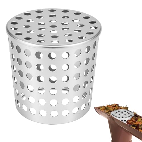 Dachrinnen Laubschutz aus Edelstahl, Dachrinnen Laubschutz, Regenrinnen Laubschutz, Fallrohrschutz, Laubfang Fallrohr für Flachdachablauf, Abflüsse und Fallrohre, Dachrinne Sieb, Dachrohre(63 mm) von Jadyon