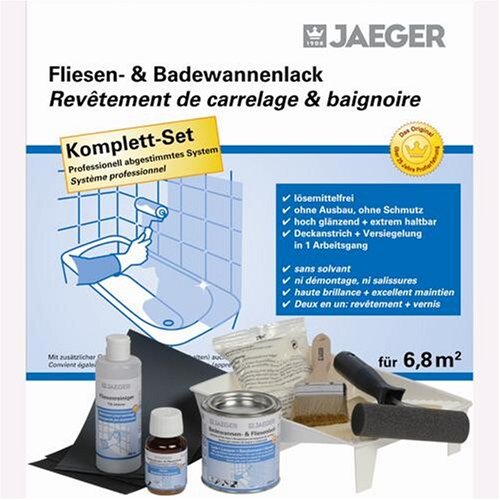 Jaeger Badewannen- & Fliesenlack für 6,8 m² Set reinweiss von Jaeger