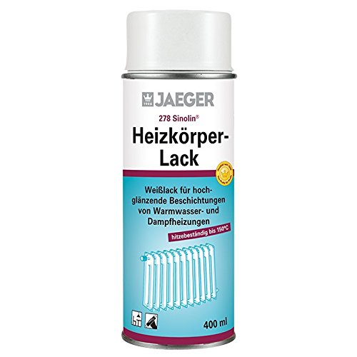 Jaeger Heizkörperlack Spray 400 ml, weiss hochglänzend von Jaeger