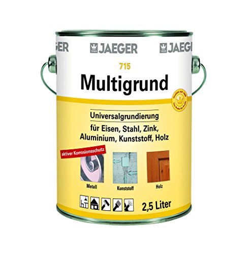 Jaeger Multigrund Universalgrundierung für innen und außen (375 ml, weiss (RAL 9010)) von Jaeger