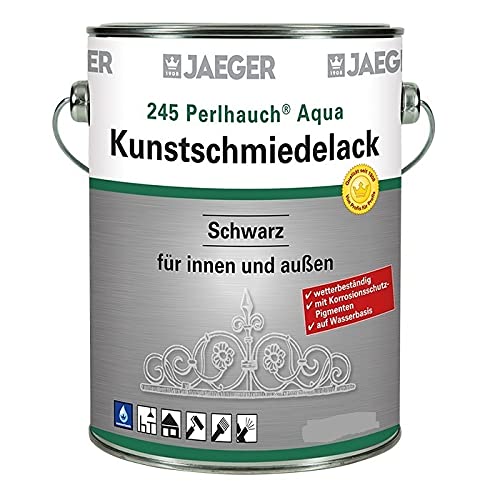 Jaeger Perlhauch Aqua Kunstschmiedelack, mattscharz, 750 ml von Jaeger