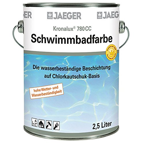 Jaeger Schwimmbadfarbe Poolfarbe 2,5 Liter, pastellblau von Jaeger