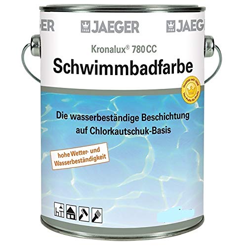 Jaeger Schwimmbadfarbe Poolfarbe 750 ml, pastellblau von Jaeger