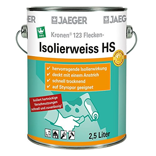 Kronen Isolierweiss 123 HS Isolierfarbe 2,5 Liter von Jaeger