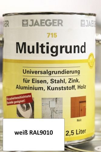 Multigrund 715 weiß RAL9010 2,5l JAEGER von Jaeger