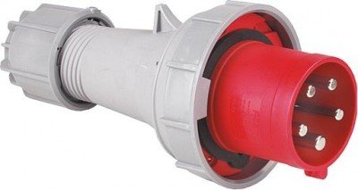 SiRoX CEE-Stecker IP67 | 5-polig, 400 V, 125 A, 6 h | Mit Pilotkontakt & vernickelten Kontakten | Robuste Industrie-Steckvorrichtung aus PA6 | Wasserdicht & staubgeschützt von Jäger