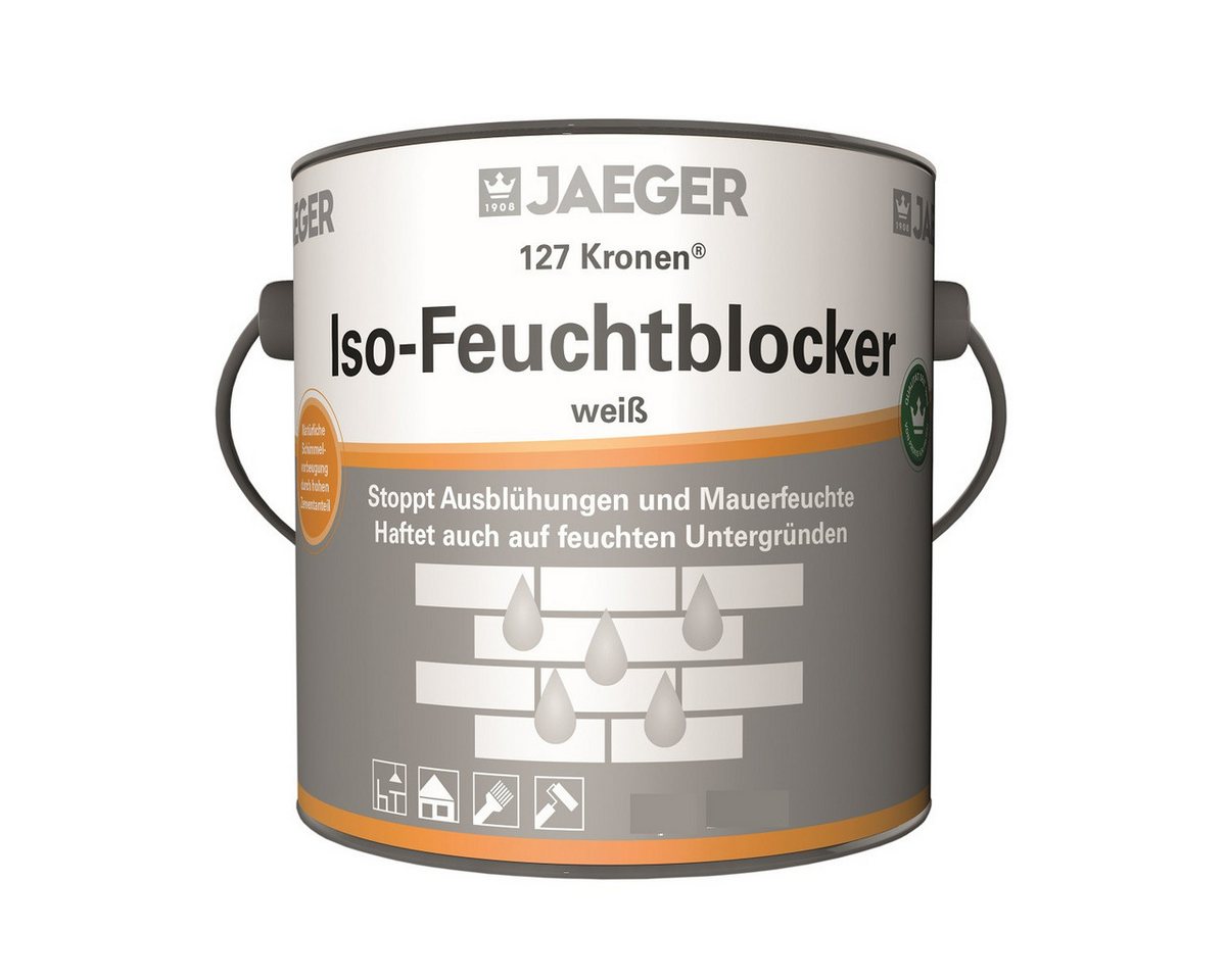Jaegerlacke Grundierfarbe Kronen Iso-Feuchtblocker 127 zementhaltig, Schimmelblocker, stoppt Mauerfeuchte Jaegerlacke Grundierfarbe Kronen Iso-Feuchtblocker 127 zementhaltig, Schimmelblocker, stoppt Mauerfeuchte von Jaegerlacke