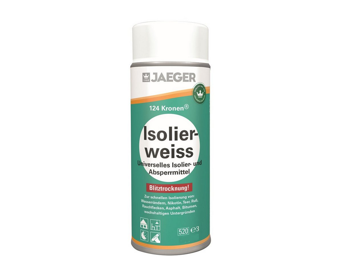 Jaegerlacke Isoliergrundierung 124 Kronen Isolierspray Absperrgrund weiss, mit Blitztrocknung Jaegerlacke Isoliergrundierung 124 Kronen Isolierspray Absperrgrund weiss, mit Blitztrocknung von Jaegerlacke