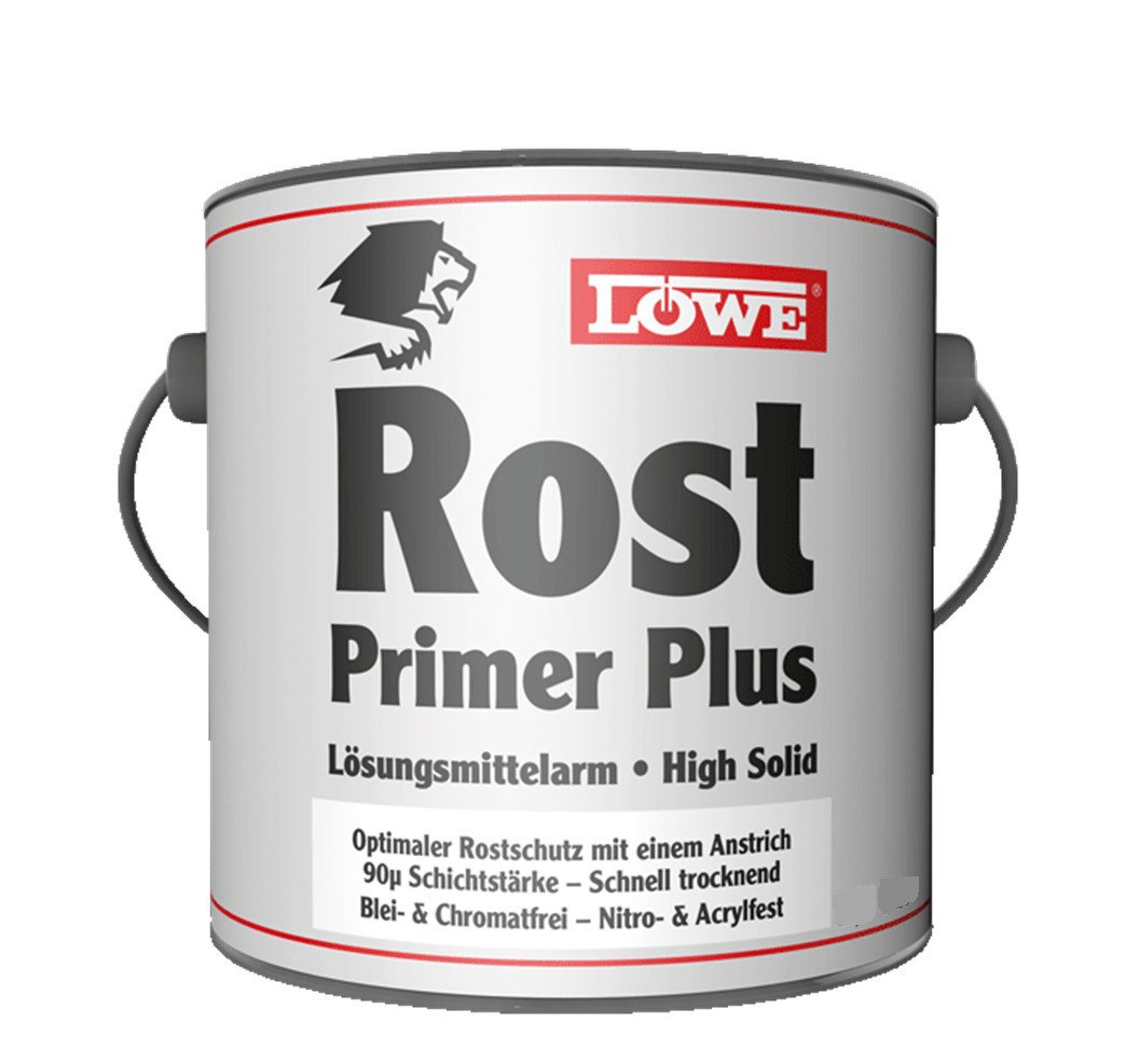 Jaegerlacke Rostschutzgrundierung LÖWE Rost-Primer Plus 563 Dickschichtrostschutz 2in1, Füller und Grundierung, lösemittelarm, optimaler Rostschutz von Jaegerlacke