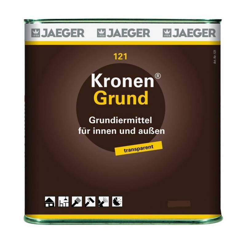 Jaegerlacke Tiefengrund 121 Kronengrund Braune Kanne transparent, mit Blitztrocknung von Jaegerlacke