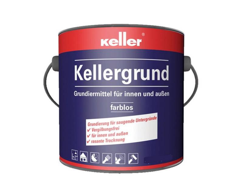 Jaegerlacke Tiefengrund Keller® Kellergrund 580 farblose Grundierung für saugende Untergünde, schnell trocknend, dauerelastisch, für innen und außen von Jaegerlacke