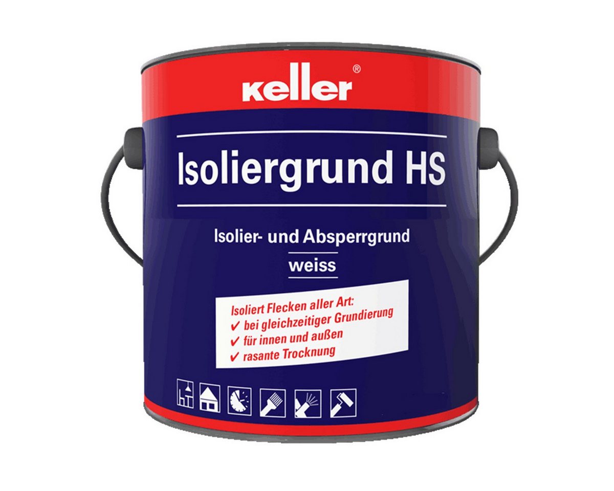 Jaegerlacke Wandfarbe Keller Isoliergrund HS 581 weiss, Absperrgrund zur Fleckenisolierung, schnell trocknend Jaegerlacke Wandfarbe Keller Isoliergrund HS 581 weiss, Absperrgrund zur Fleckenisolierung, schnell trocknend von Jaegerlacke