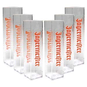 Jägermeister Shotglas Gläser-Set - 6x Shotgläser aus Kunststoff von Jägermeister