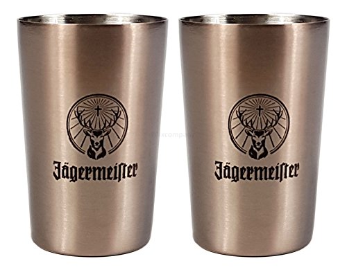 Jägermeister Shotglas Shotgläser aus Metall - 2er Set Jägermeister Shotglas Shotgläser aus Metall - 2er Set von Jägermeister