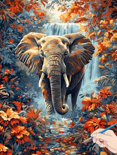 Malen Nach Zahlen Erwachsene Blumen Malen Nach Zahlen Elefant DIY Set Ewachsene Paint by Numbers Adult mit Pinseln und Acrylfarbe Handgemalt Ölgemälde Kit für Geschenke für Frauen Deko 40x50cm I-57 Malen Nach Zahlen Erwachsene Blumen Malen Nach Zahlen Elefant DIY Set Ewachsene Paint by Numbers Adult mit Pinseln und Acrylfarbe Handgemalt Ölgemälde Kit für Geschenke für Frauen Deko 40x50cm I-57 von Jaeixouu