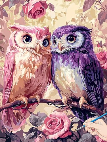 Malen Nach Zahlen Erwachsene Blumen Malen Nach Zahlen Eule DIY Set Ewachsene Paint by Numbers Adult mit Pinseln und Acrylfarbe Handgemalt Ölgemälde Kit Geschenke für Frauen Halloween Deko 30x40cm I-13 Malen Nach Zahlen Erwachsene Blumen Malen Nach Zahlen Eule DIY Set Ewachsene Paint by Numbers Adult mit Pinseln und Acrylfarbe Handgemalt Ölgemälde Kit Geschenke für Frauen Halloween Deko 30x40cm I-13 von Jaeixouu