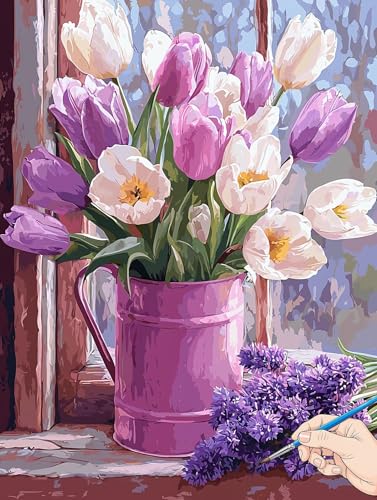 Malen Nach Zahlen Erwachsene Blumen Malen Nach Zahlen Kinder ab 10 Tulpe Set Basteln Erwachsene DIY Paint by Numbers Adult Acrylfarbe Ölgemälde Bastelset für Geschenke Deko Wohnzimmer 40x50cm H-47 Malen Nach Zahlen Erwachsene Blumen Malen Nach Zahlen Kinder ab 10 Tulpe Set Basteln Erwachsene DIY Paint by Numbers Adult Acrylfarbe Ölgemälde Bastelset für Geschenke Deko Wohnzimmer 40x50cm H-47 von Jaeixouu