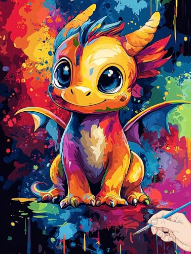 Malen Nach Zahlen Erwachsene Drachen Malen Nach Zahlen Kinder ab 10 Tiere Set Basteln Erwachsene DIY Paint by Numbers Adult Acrylfarbe Ölgemälde Bastelset für Geschenke Deko Wohnzimmer 50x70cm H-31 Malen Nach Zahlen Erwachsene Drachen Malen Nach Zahlen Kinder ab 10 Tiere Set Basteln Erwachsene DIY Paint by Numbers Adult Acrylfarbe Ölgemälde Bastelset für Geschenke Deko Wohnzimmer 50x70cm H-31 von Jaeixouu
