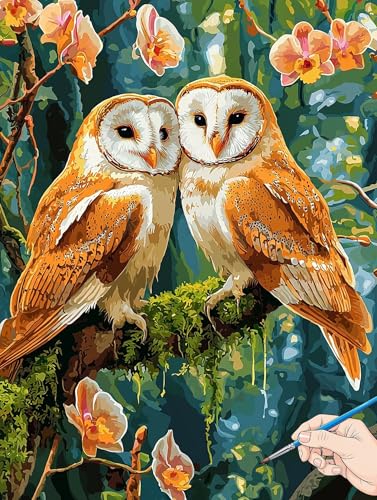 Malen Nach Zahlen Erwachsene Eule Malen Nach Zahlen Blumen DIY Set Ewachsene Paint by Numbers Adult mit Pinseln und Acrylfarbe Handgemalt Ölgemälde Kit Geschenke für Frauen Halloween Deko 30x40cm H-42 Malen Nach Zahlen Erwachsene Eule Malen Nach Zahlen Blumen DIY Set Ewachsene Paint by Numbers Adult mit Pinseln und Acrylfarbe Handgemalt Ölgemälde Kit Geschenke für Frauen Halloween Deko 30x40cm H-42 von Jaeixouu