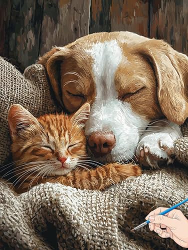 Malen Nach Zahlen Erwachsene Hund Malen Nach Zahlen Kinder ab 10 Katze Set Basteln Erwachsene Paint by Numbers Adult Acrylfarbe Ölgemälde Bastelset Herbstdeko Geschenke Deko Wohnzimmer 60x80cm I-82 Malen Nach Zahlen Erwachsene Hund Malen Nach Zahlen Kinder ab 10 Katze Set Basteln Erwachsene Paint by Numbers Adult Acrylfarbe Ölgemälde Bastelset Herbstdeko Geschenke Deko Wohnzimmer 60x80cm I-82 von Jaeixouu