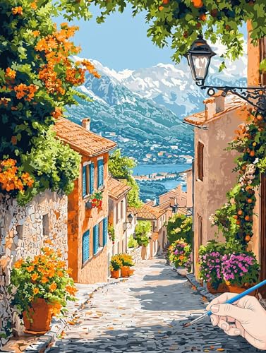 Malen Nach Zahlen Erwachsene Italien Malen Nach Zahlen Landschaft DIY Set Ewachsene Paint by Numbers Adult mit Pinseln und Acrylfarbe Handgemalt Ölgemälde Kit Geschenke für Frauen Deko 30x40cm I-37 Malen Nach Zahlen Erwachsene Italien Malen Nach Zahlen Landschaft DIY Set Ewachsene Paint by Numbers Adult mit Pinseln und Acrylfarbe Handgemalt Ölgemälde Kit Geschenke für Frauen Deko 30x40cm I-37 von Jaeixouu