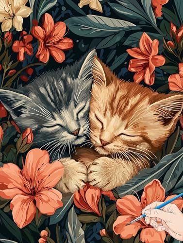 Malen Nach Zahlen Erwachsene Katze Malen Nach Zahlen Kinder ab 10 Blumen Set Basteln Erwachsene DIY Paint by Numbers Adult Acrylfarbe Ölgemälde Bastelset für Geschenke Deko Wohnzimmer 40x50cm I-12 Malen Nach Zahlen Erwachsene Katze Malen Nach Zahlen Kinder ab 10 Blumen Set Basteln Erwachsene DIY Paint by Numbers Adult Acrylfarbe Ölgemälde Bastelset für Geschenke Deko Wohnzimmer 40x50cm I-12 von Jaeixouu