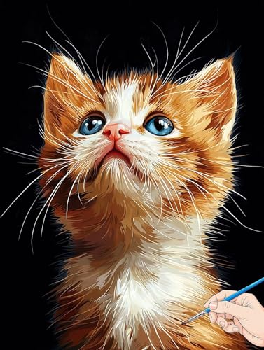 Malen Nach Zahlen Erwachsene Katze Malen Nach Zahlen Kinder ab 10 Tiere Set Basteln Erwachsene DIY Paint by Numbers Adult Acrylfarbe Ölgemälde Bastelset für Geschenke Deko Wohnzimmer 40x50cm J-23 Malen Nach Zahlen Erwachsene Katze Malen Nach Zahlen Kinder ab 10 Tiere Set Basteln Erwachsene DIY Paint by Numbers Adult Acrylfarbe Ölgemälde Bastelset für Geschenke Deko Wohnzimmer 40x50cm J-23 von Jaeixouu