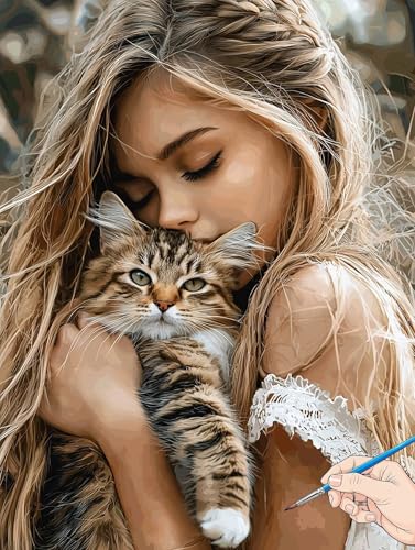 Malen Nach Zahlen Erwachsene Katze Malen Nach Zahlen Kinder ab 10 Tiere Set Basteln Erwachsene DIY Paint by Numbers Adult Acrylfarbe Ölgemälde Bastelset für Geschenke Deko Wohnzimmer 60x80cm I-88 Malen Nach Zahlen Erwachsene Katze Malen Nach Zahlen Kinder ab 10 Tiere Set Basteln Erwachsene DIY Paint by Numbers Adult Acrylfarbe Ölgemälde Bastelset für Geschenke Deko Wohnzimmer 60x80cm I-88 von Jaeixouu