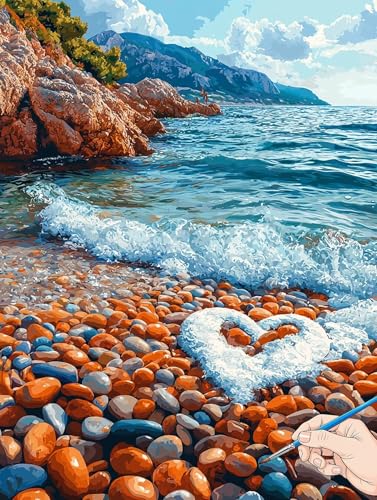 Malen Nach Zahlen Erwachsene Meer Malen Nach Zahlen Strand DIY Set Ewachsene Paint by Numbers Adult mit Pinseln und Acrylfarbe Handgemalt Ölgemälde Kit Geschenke für Frauen Halloween Deko 50x70cm A-85 Malen Nach Zahlen Erwachsene Meer Malen Nach Zahlen Strand DIY Set Ewachsene Paint by Numbers Adult mit Pinseln und Acrylfarbe Handgemalt Ölgemälde Kit Geschenke für Frauen Halloween Deko 50x70cm A-85 von Jaeixouu