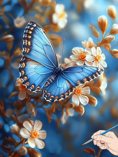 Malen Nach Zahlen Erwachsene Schmetterling Malen Nach Zahlen Kinder ab 10 Blumen Set Basteln Erwachsene DIY Paint by Numbers Adult Acrylfarbe Ölgemälde Bastelset Geschenke Deko Wohnzimmer 40x50cm G-70 Malen Nach Zahlen Erwachsene Schmetterling Malen Nach Zahlen Kinder ab 10 Blumen Set Basteln Erwachsene DIY Paint by Numbers Adult Acrylfarbe Ölgemälde Bastelset Geschenke Deko Wohnzimmer 40x50cm G-70 von Jaeixouu