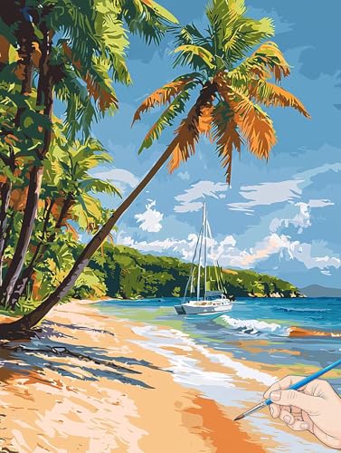 Malen Nach Zahlen Erwachsene Strand Malen Nach Zahlen Kinder ab 10 Landschaft Set Basteln Erwachsene DIY Paint by Numbers Adult Acrylfarbe Ölgemälde Bastelset Geschenke Deko Wohnzimmer 60x80cm I-78 Malen Nach Zahlen Erwachsene Strand Malen Nach Zahlen Kinder ab 10 Landschaft Set Basteln Erwachsene DIY Paint by Numbers Adult Acrylfarbe Ölgemälde Bastelset Geschenke Deko Wohnzimmer 60x80cm I-78 von Jaeixouu