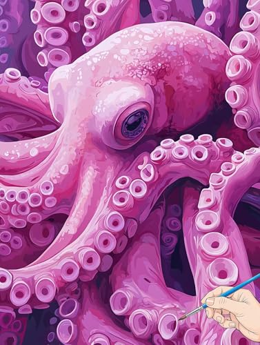 Malen Nach Zahlen Erwachsene Tiere Malen Nach Zahlen Kinder ab 10 Oktopus Set Basteln Erwachsene DIY Paint by Numbers Adult Acrylfarbe Ölgemälde Bastelset für Geschenke Deko Wohnzimmer 30x40cm I-72 Malen Nach Zahlen Erwachsene Tiere Malen Nach Zahlen Kinder ab 10 Oktopus Set Basteln Erwachsene DIY Paint by Numbers Adult Acrylfarbe Ölgemälde Bastelset für Geschenke Deko Wohnzimmer 30x40cm I-72 von Jaeixouu