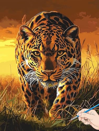 Malen Nach Zahlen Erwachsene Tiere Malen Nach Zahlen Leopard DIY Set Ewachsene Paint by Numbers Adult mit Pinseln und Acrylfarbe Handgemalt Ölgemälde Kit für Geschenke für Frauen Deko 70x90cm H-26 Malen Nach Zahlen Erwachsene Tiere Malen Nach Zahlen Leopard DIY Set Ewachsene Paint by Numbers Adult mit Pinseln und Acrylfarbe Handgemalt Ölgemälde Kit für Geschenke für Frauen Deko 70x90cm H-26 von Jaeixouu