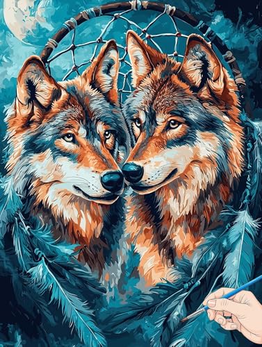 Malen Nach Zahlen Erwachsene Wolf Malen Nach Zahlen Kinder ab 10 Tiere Set Basteln Erwachsene Paint by Numbers Adult Acrylfarbe Ölgemälde Bastelset Herbstdeko Geschenke Deko Wohnzimmer 70x90cm H-57 Malen Nach Zahlen Erwachsene Wolf Malen Nach Zahlen Kinder ab 10 Tiere Set Basteln Erwachsene Paint by Numbers Adult Acrylfarbe Ölgemälde Bastelset Herbstdeko Geschenke Deko Wohnzimmer 70x90cm H-57 von Jaeixouu