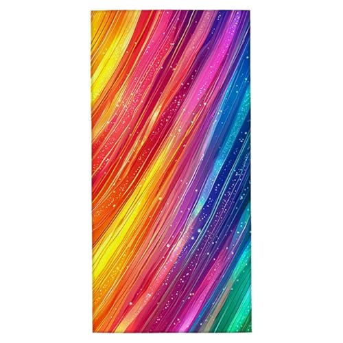 Strandtuch Farbe Strandtuch XXL 90x200 cm Mikrofaser Handtuch Saunahandtuch Schnelltrocknend Badetuch Fitness Handtuch Damen Herren Leicht Weiche Strandhandtuch Sandfrei für Strand Reise Urlaub G-27 von Jaeixouu