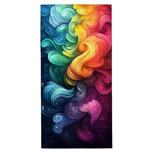Strandtuch Farbe Strandtuch XXL 90x200 cm Mikrofaser Handtuch Saunahandtuch Schnelltrocknend Badetuch Fitness Handtuch Damen Herren Leicht Weiche Strandhandtuch Sandfrei für Strand Reise Urlaub G-33 von Jaeixouu