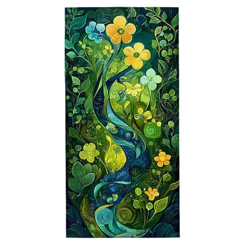 Strandtuch Grün Strandtuch XXL 70x140 cm Mikrofaser Handtuch Saunahandtuch Schnelltrocknend Badetuch Fitness Handtuch Damen Herren Leicht Weiche Strandhandtuch Sandfrei für Strand Reise Urlaub G-15 von Jaeixouu