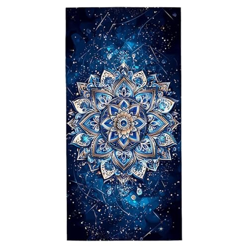 Strandtuch Mandala Strandtuch XXL 70x140 cm Mikrofaser Handtuch Saunahandtuch Schnelltrocknend Badetuch Fitness Handtuch Damen Herren Leicht Weiche Strandhandtuch Sandfrei für Strand Reise Urlaub F-26 von Jaeixouu