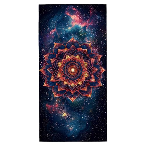 Strandtuch Mandala Strandtuch XXL 80x160 cm Mikrofaser Handtuch Saunahandtuch Schnelltrocknend Badetuch Fitness Handtuch Damen Herren Leicht Weiche Strandhandtuch Sandfrei für Strand Reise Urlaub G-03 von Jaeixouu