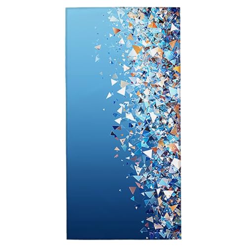 Strandtuch Modern Strandtuch XXL 70x140 cm Mikrofaser Handtuch Saunahandtuch Schnelltrocknend Badetuch Fitness Handtuch Damen Herren Leicht Weiche Strandhandtuch Sandfrei für Strand Reise Urlaub E-39 von Jaeixouu