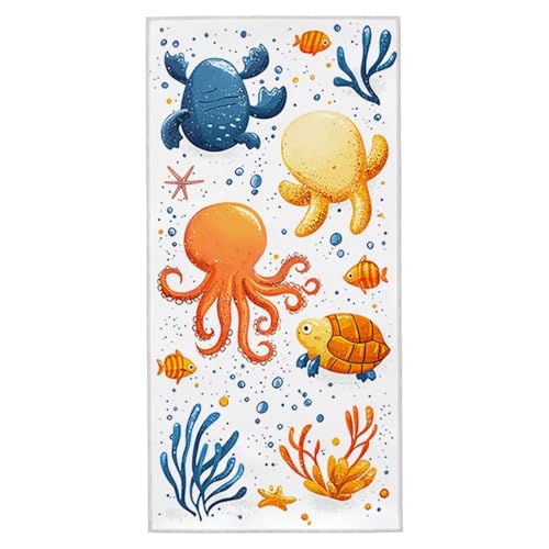 Strandtuch Niedlich Strandtuch XXL 70x140 cm Mikrofaser Handtuch Saunahandtuch Schnelltrocknend Badetuch Fitness Handtuch Damen Herren Leicht Strandhandtuch Sandfrei für Strand Reise Urlaub F-38 von Jaeixouu