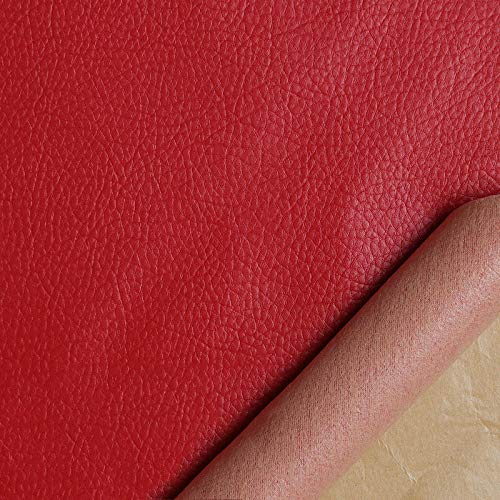 Sofa leder patch selbstklebend rot 20X25CM Leder Flicken Aufkleber Patch Repair Lederreparatur Set Leder, Vinyl & Kunstleder Reparieren Kit Für Autositze von Jaeknxcg
