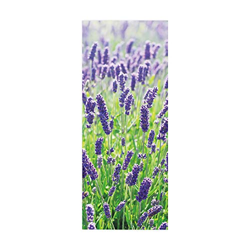 Türtapete selbstklebend Lavendel TürPoster 3D Bewirken Fototapete Türfolie Poster Tapete Abnehmbar Wandtapete für Wohnzimmer Küche Schlafzimmer 77x200cm von Jaeknxcg