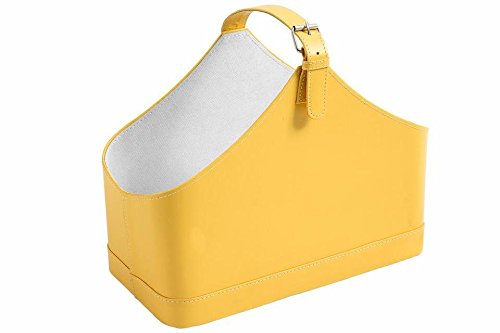 Heine Home Magazin Zeitschriften Zeitungs-Sammler Korb Ständer Ablage Box Halter gelb von Jänig gmbh